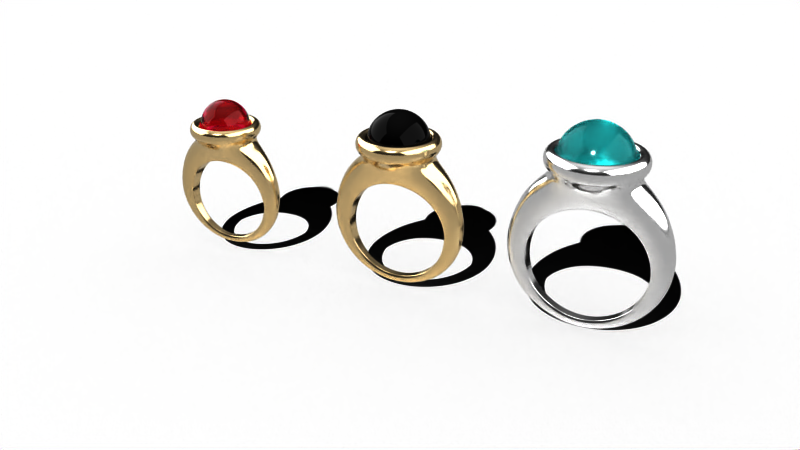 render simulazione pietre